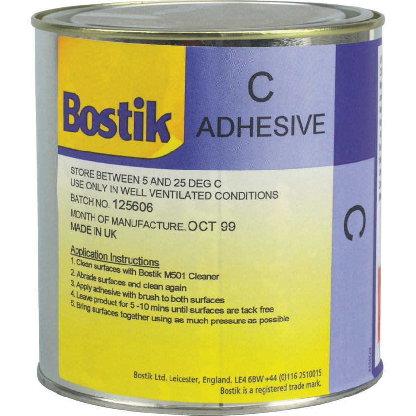 Bostik BST7050650GTSR Bostik C BLACK G/P RUBBER/METAL ADHESIVE 5LTR